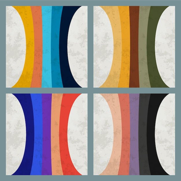 Vector colorful vintage striped vector background