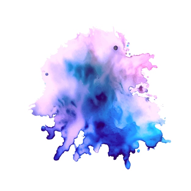 Colorato colore dell'acqua splash design effetto