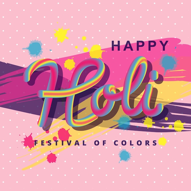 Colorful watercolor background for holi festival