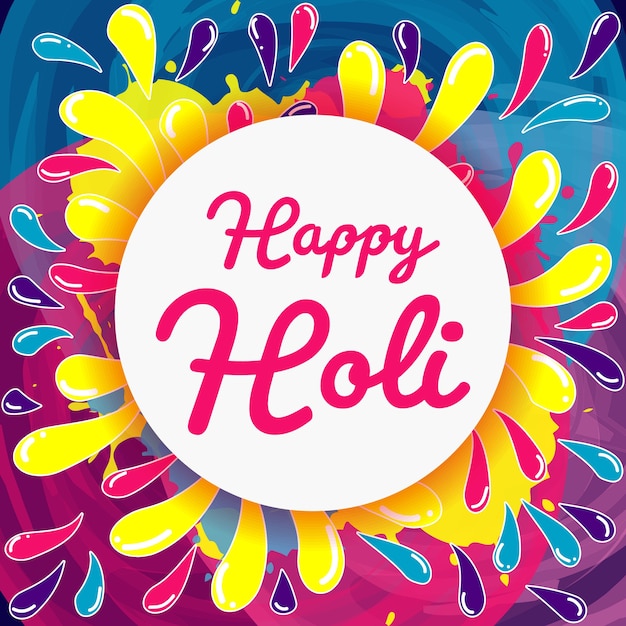 Colorful watercolor background for holi festival