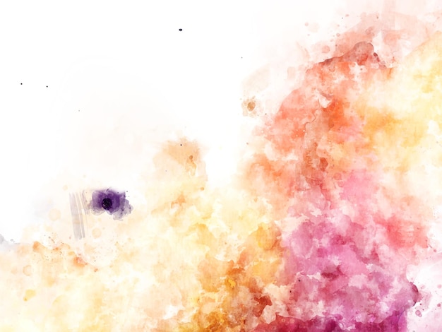 A colorful watercolor background with a black circle in the middle