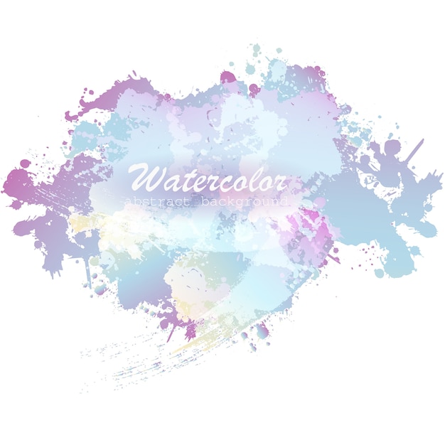 Vector colorful watercolor background