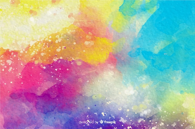 Vector colorful watercolor effect background