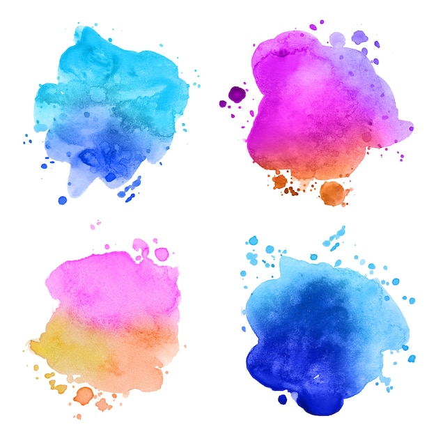 Vector colorful watercolor texture