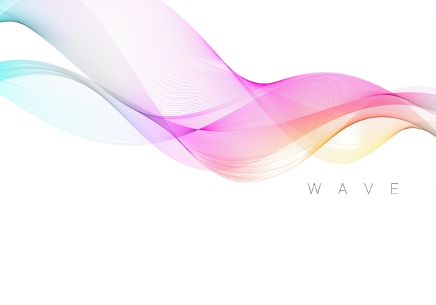 Vector colorful wave design modern background