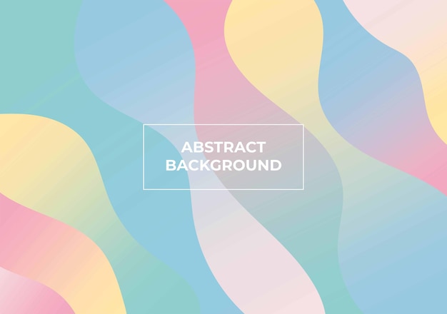 Colorful wave gradient abstract background template