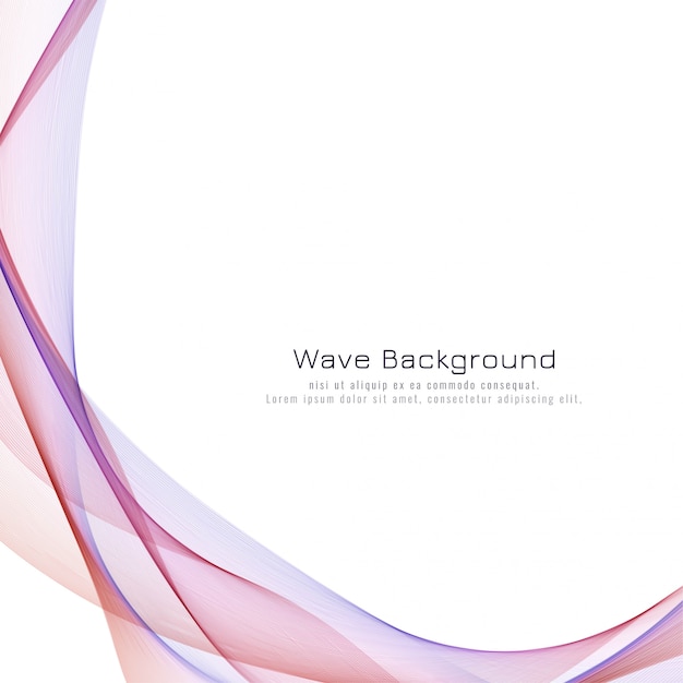 Colorful wave stylish background