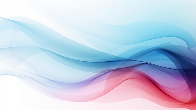 Vector colorful wave on a white background