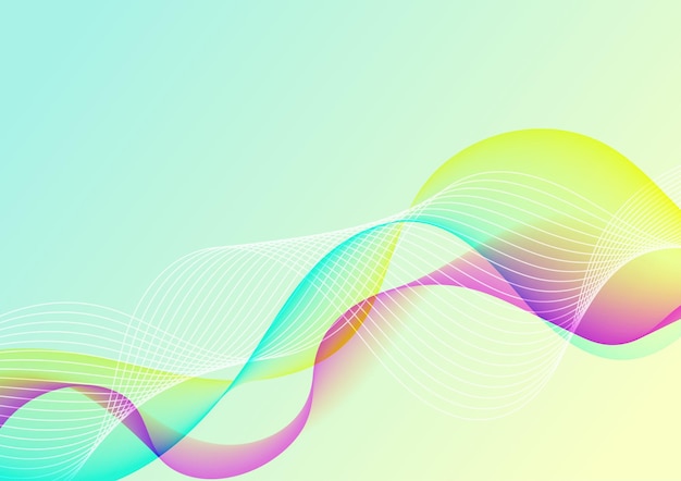 Colorful waves abstract background