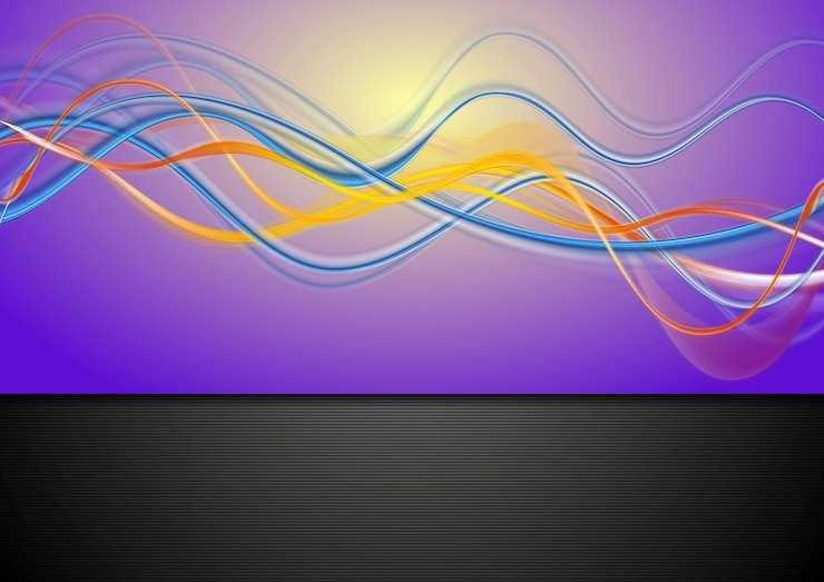 Vector colorful waves abstract background