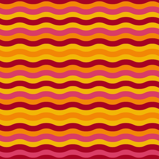 Vector colorful waves seamless pattern. minimalist and childish design for fabric, textile, wallpaper