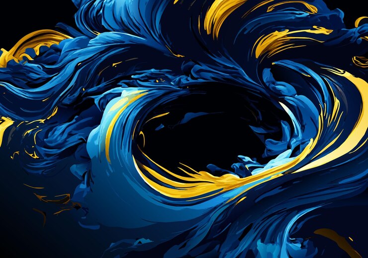 Vector colorful wavy background luxury
