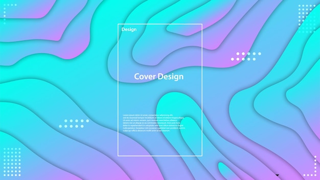 colorful wavy background. 
Vector illustration