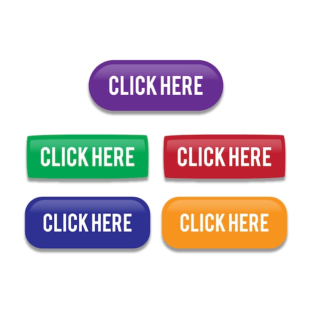 Vector colorful web buttons