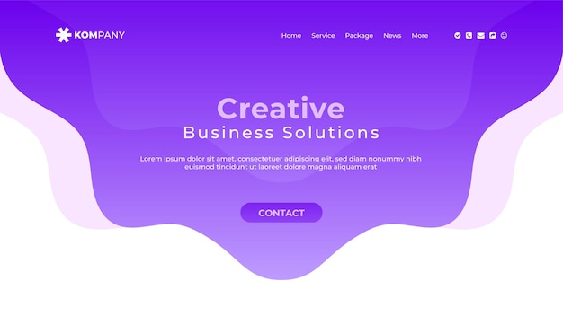 Colorful Web page templates of graphic design website design and development business template