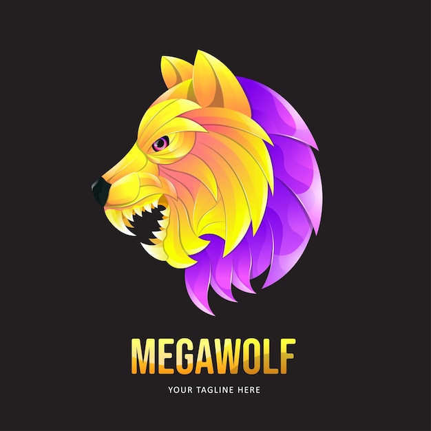 Colorful Wolf Logo Design