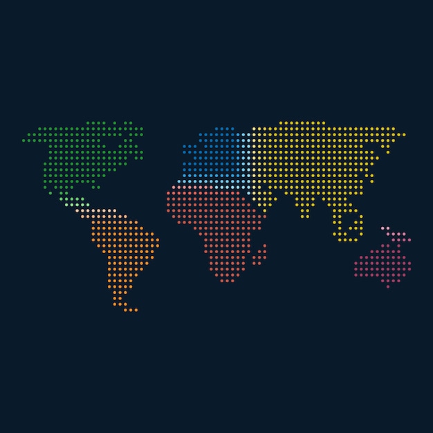 Vector colorful world