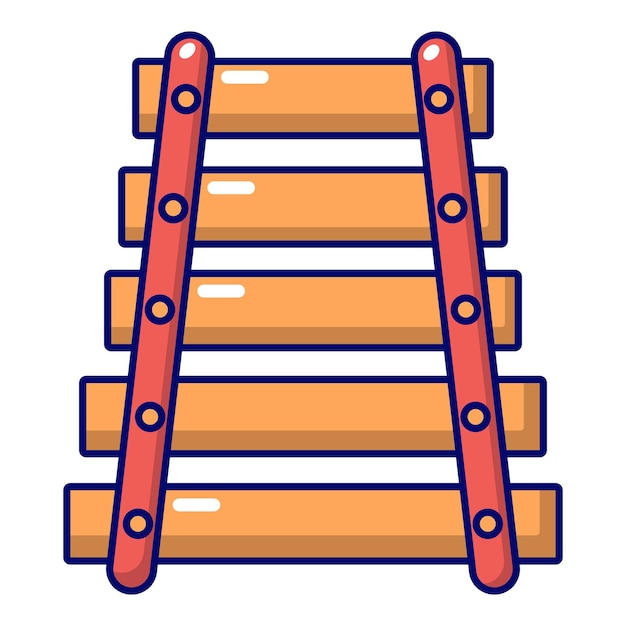 Colorful xylophone icon Cartoon illustration of colorful xylophone vector icon for web design