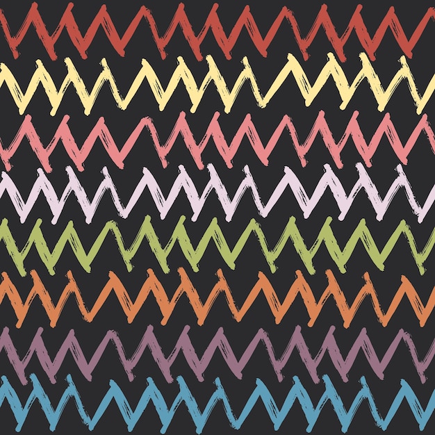 Vector colorful zigzag