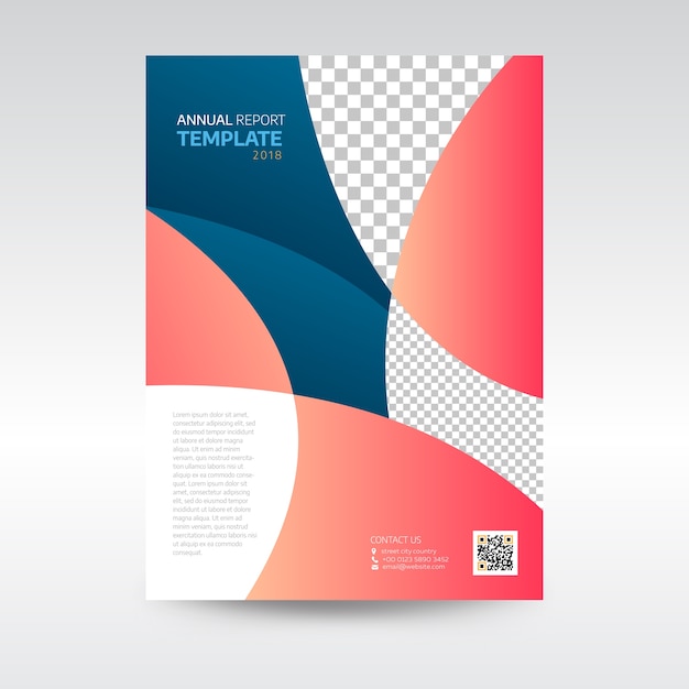 Vector colorfull annual report template design