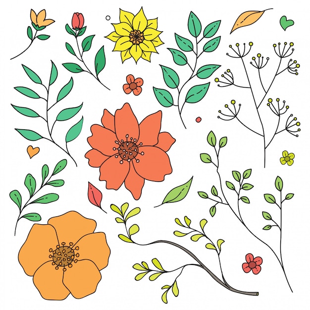 Vector colorfull floral pattern