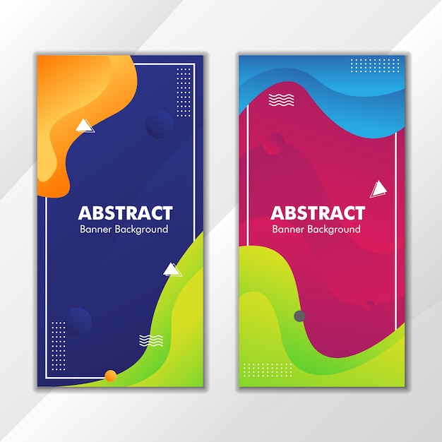 COLORFULL GRADIENT ABSTRACT BANNER