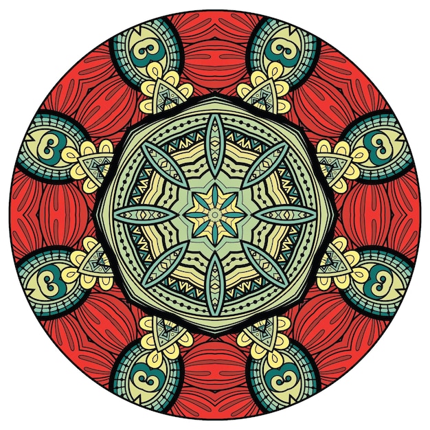 Vettore colorfull moderno unico mandala vector design