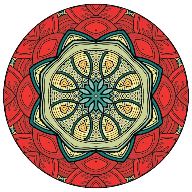 Colorfull Modern Unique Mandala Vector Design