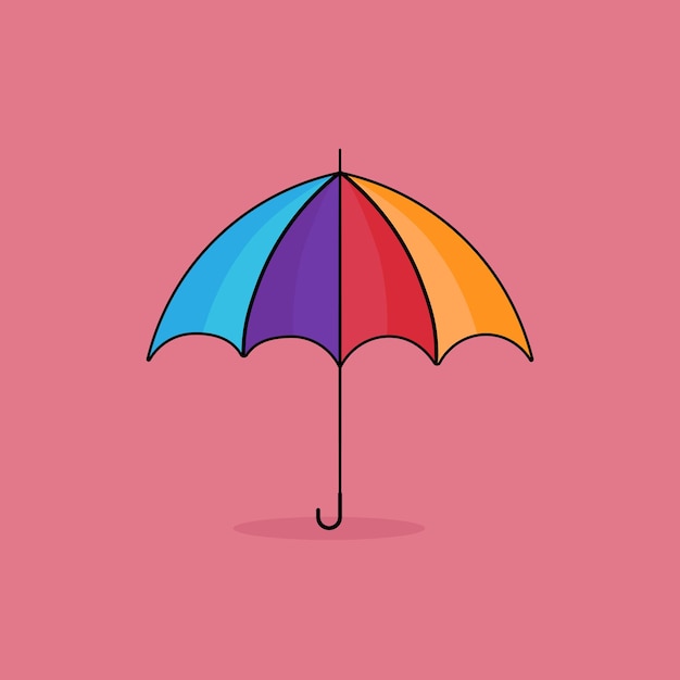 Colorfull umbrella vector