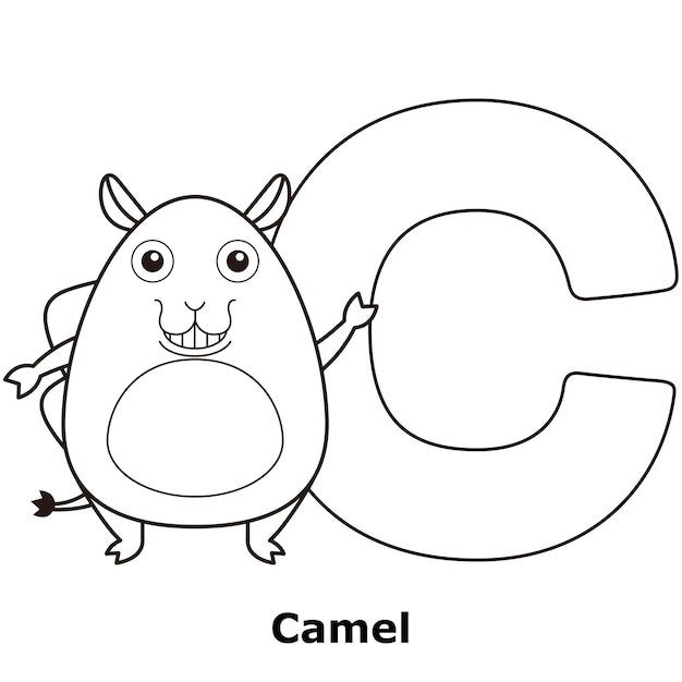 Coloring Alphabet for Kids C