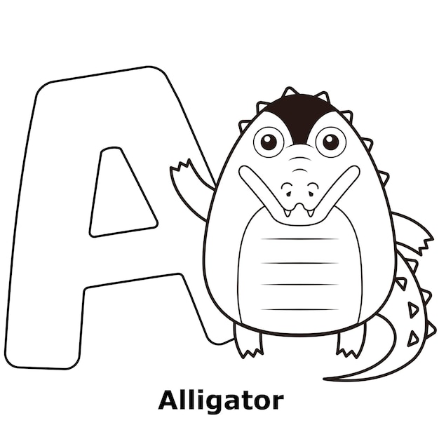 Coloring Alphabet for Kids A