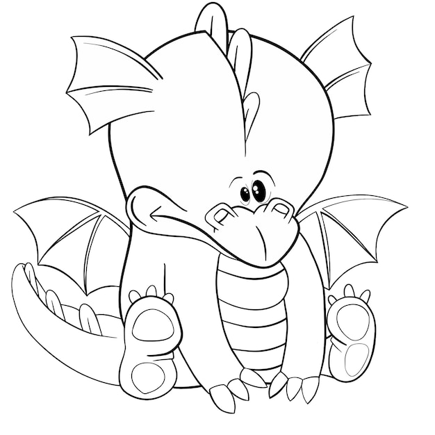 Coloring Baby dragon