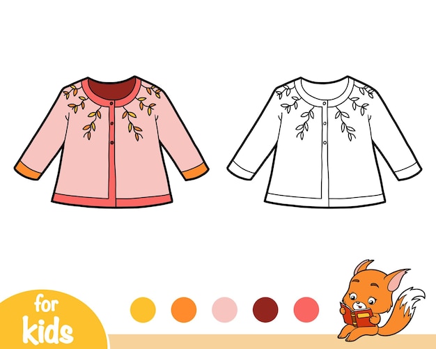 Coloring book cardigan