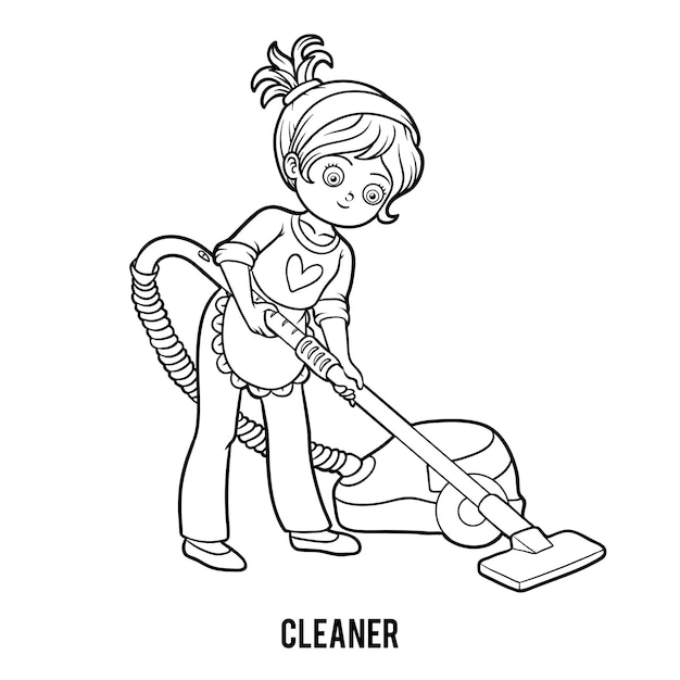 Coloring book for children, Cleaner