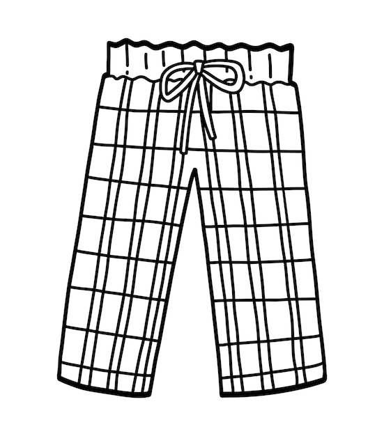 Coloring book for children pajama pants