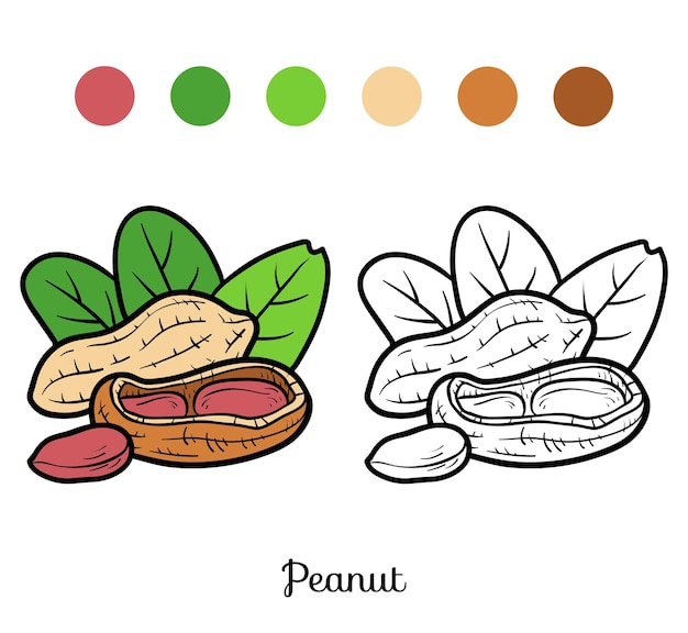 Coloring book for children, Peanut