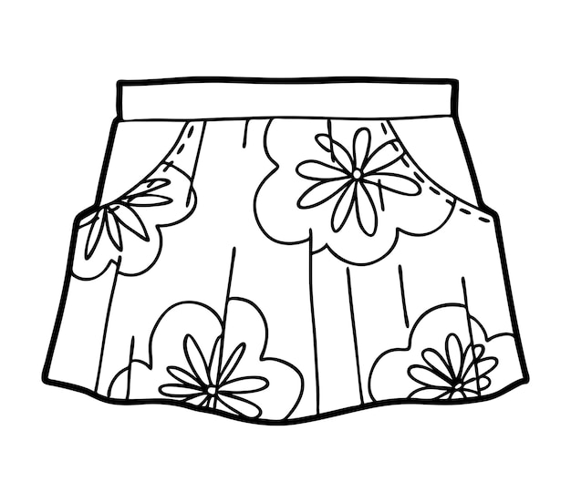 Coloring book for children Skirt