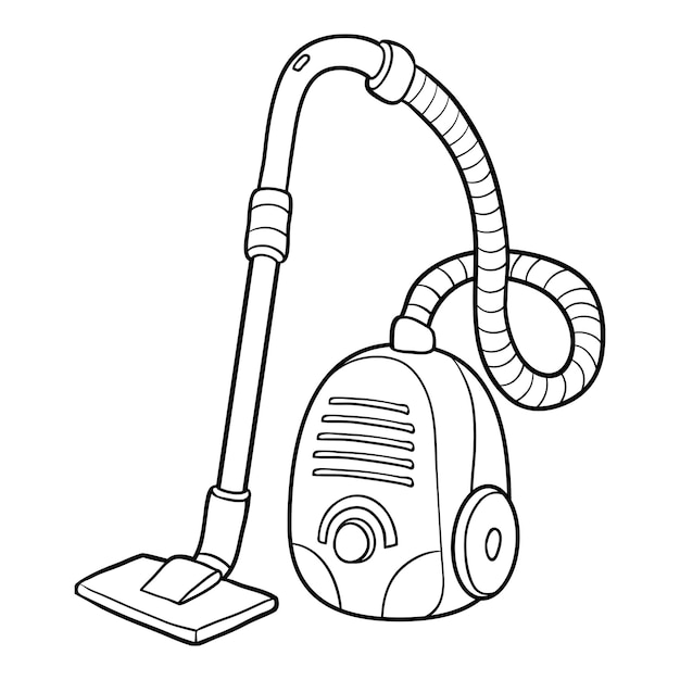 Coloring book for children, Vacuum cleaner