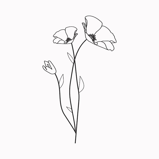 Vector coloring book hand drawn black and white children flowers summer