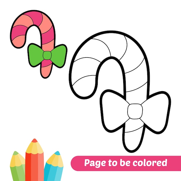 Coloring book for kids candy vector
