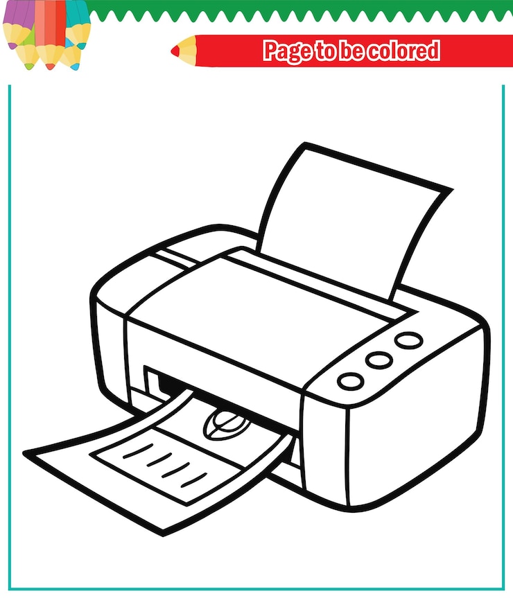 Vector 子供のためのカラーリングブック プリンターバクター