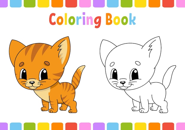 Vettore libro da colorare per bambini.