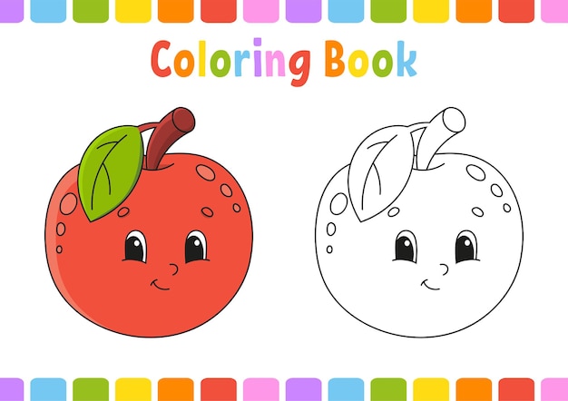 Vettore libro da colorare per bambini.