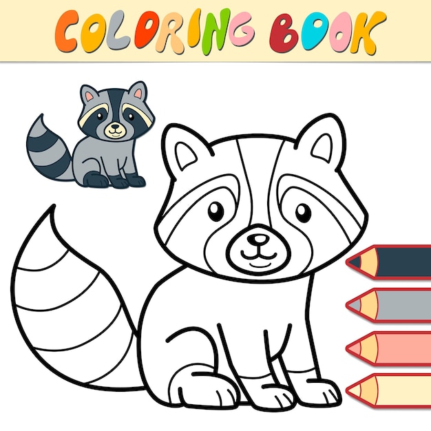 Coloring book or page for kids. badger black and white illustration