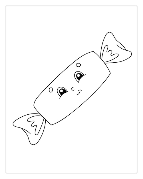 coloring book page for kids cartoon style character birthday theme