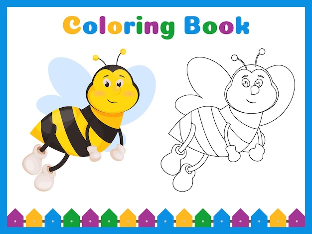 Coloring book for preschool kids with easy educational gaming level.