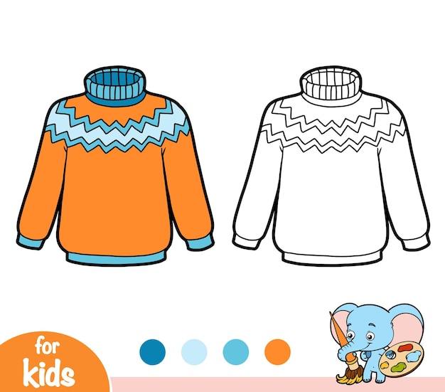 Coloring book sweater