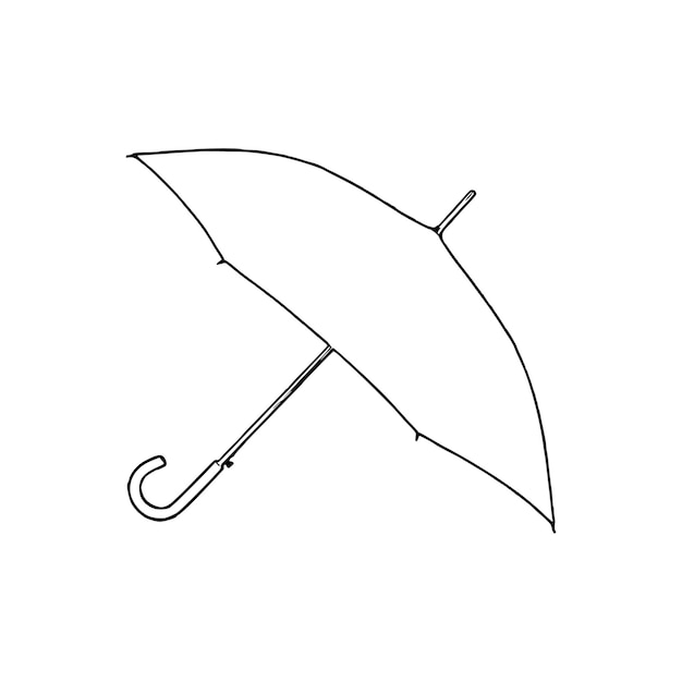 컬러링 책 우산 라인 아트 우산 컬러링 페이지 우산
