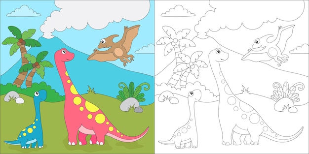 Coloring brontosaurus