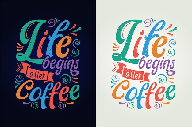 Coloring Hand Drawn Typography Design With Inspirational Inscription For Tshirt Print Social Media